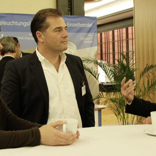 Katharina Kagerer (Telefónica) im Gespräch mit Stephan Schach (Hartmannvonsiebenthal) und Jörg Münch (Münch+Münch)