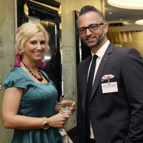 Denise Delboi (Desigual) und Massimiliano Baroni (Swarovski)