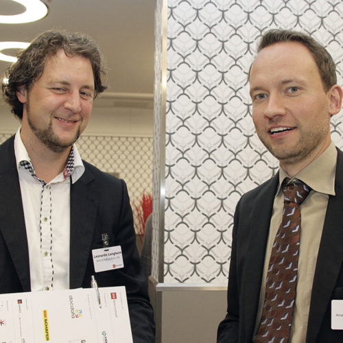 Leonardo Langheim (W-E-G-Stiftung) trifft Kai Schmidt (Alnatura)