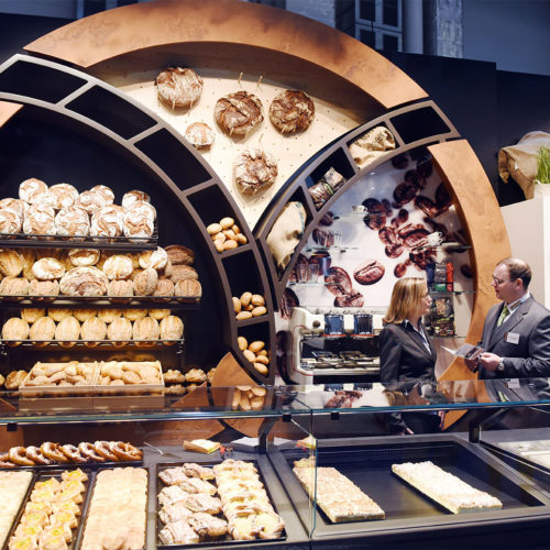 Die Bäckerei wird immer mehr zur modernen Snack-Station. (Foto: Nicolas Maack / Internorga)