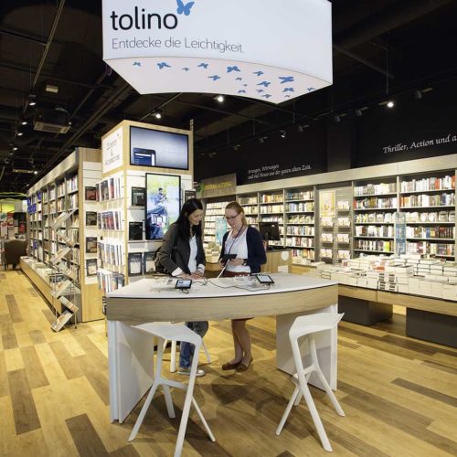 Das Tolino-Center spielt als Anlaufstelle für sämtliche digitalbezogenen Anliegen der Kunden eine zentrale Rolle für die Thalia-Flächen. (Foto: Thalia)