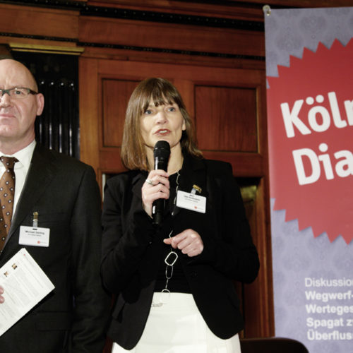 Michael Gerling und Ute Holtmann (beide EHI)