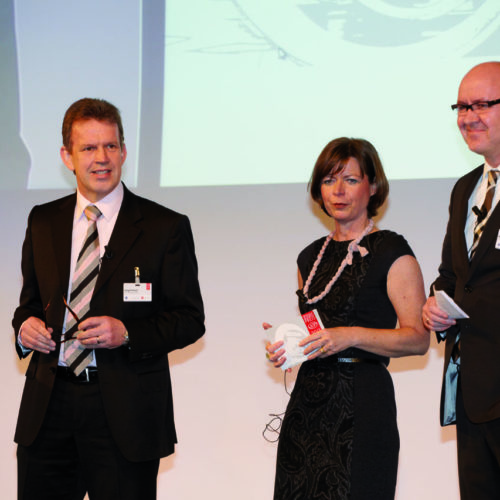 Die Moderatoren: Jörg Pretzel (GS1 Germany), Marlene Lohmann, Michael Gerling (beide EHI)