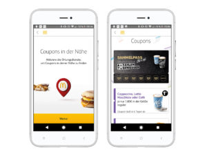 Die McDonald’s-App navigiert zum Restaurant, spielt Angebote aus und hat eine Bestellfunktion. (Foto: McDonald’s)