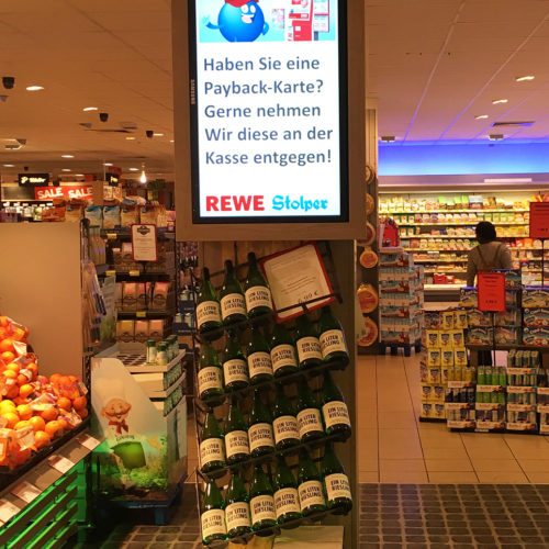 Erweiterte Werbemöglichkeiten paaren sich mit Informationen und bieten den Kunden Inspiration und Unterhaltung. (Foto: Nexgen Smart Instore)