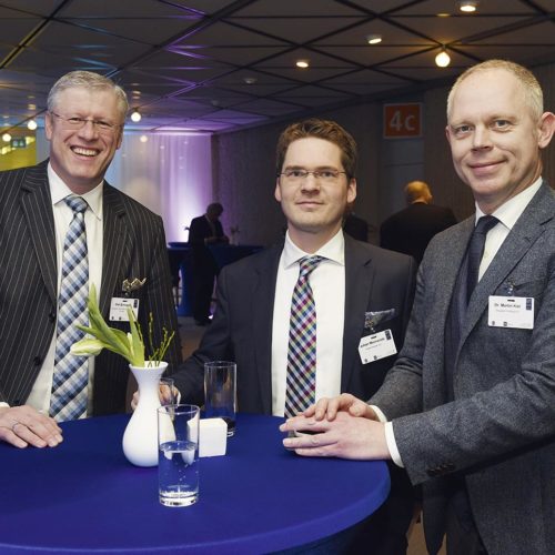 Olaf Schrage (Douglas), Dr. Julian Mennenöh (Rewe), Dr. Martin Kiel (Douglas)