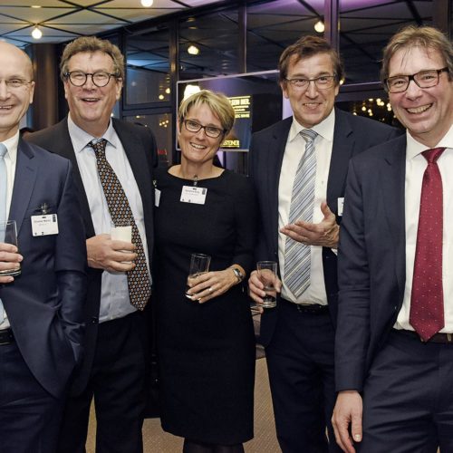 Sylvester Macho (Metro), Hans-Werner Scherer (Scherer & Cie), Susanne Sorg (GS1 Germany), Wolfgang Lux (Lux), Jens Siebenhaar (Rewe)