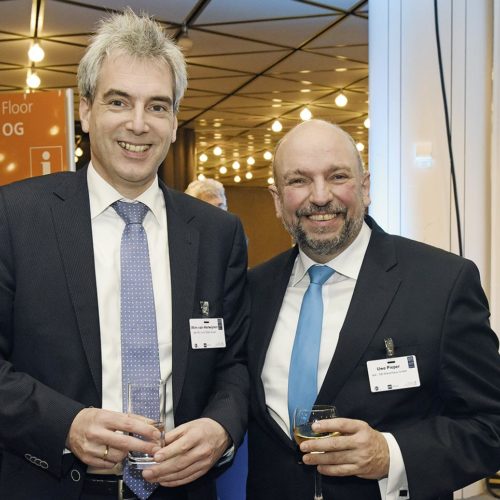 Wim van Herwijnen (Metro Systems) und Uwe Pieper(Real SB-Warenhaus)