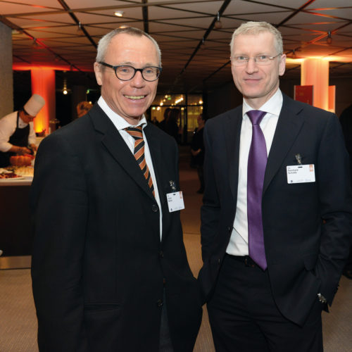Dr. Heinz Müller (ehem. Aufsichtsratsvorsitzender GS1 Germany) und Dr. Reinhard Schütte (ehem. Vorstand Edeka)