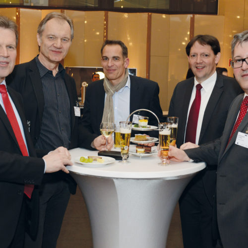 Jörg Pretzel (GS1 Germany), Henry Taubald (Basler Fashion), Matthias Hopmann (Trace One), Carsten Bönig (Karstadt), Johannes Lichter (Fissler)