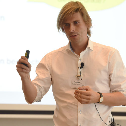 ...und Tim Lagerpusch (Sugartrends) referierten über den Einsatz von Social Media zur Kundenbindung. (Foto: EHI/Hauser)