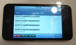 Bestandsaufnahme mit dem iPod