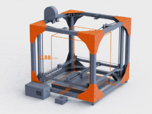 Modell des nach Unternehmensangaben größten 3-D-Serien-Druckers der Welt: „BigRep One“ (Foto: BigRep)