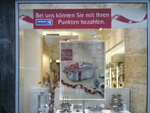 Bei WMF kann man schon seit 2005 mit Payback-Punkten bezahlen. (Foto: Cardsconsult)