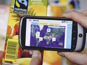 Als Pull-Nachrichten kann der Kunde zum Beispiel Informationen über Fairtrade abrufen. (Foto: Barcoo)