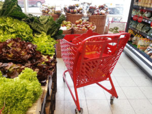 Auch Carrefour setzt auf Plastik-Einkaufswagen (Foto: Rabugino)