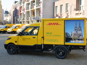 Die Deutsche Post ist Pionier der Elektromobilität mit dem „Streetscooter“, den ein Tochterunternehmen selbst produziert. (Foto: Deutsche Post)