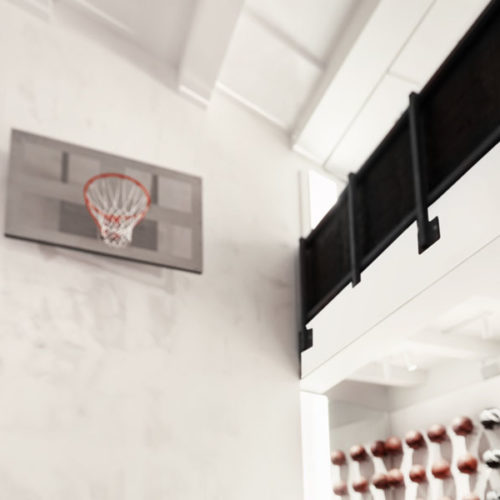 Um die für den Basket erforderliche Höhe zu gewinnen, musste ein Teil der Zwischendecke weichen. (Foto: Kickz)