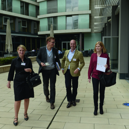 Dr. Simone Kerner (Douglas), Jerrit Kube, Christian Steer, Nina Erlmann (alle Appelrath Cüpper)
